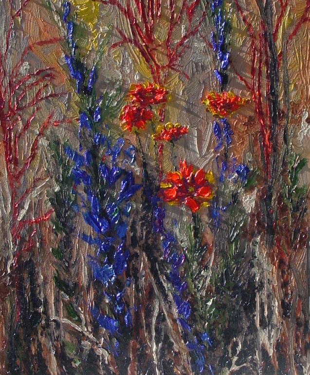 Marsh Flowers Painting